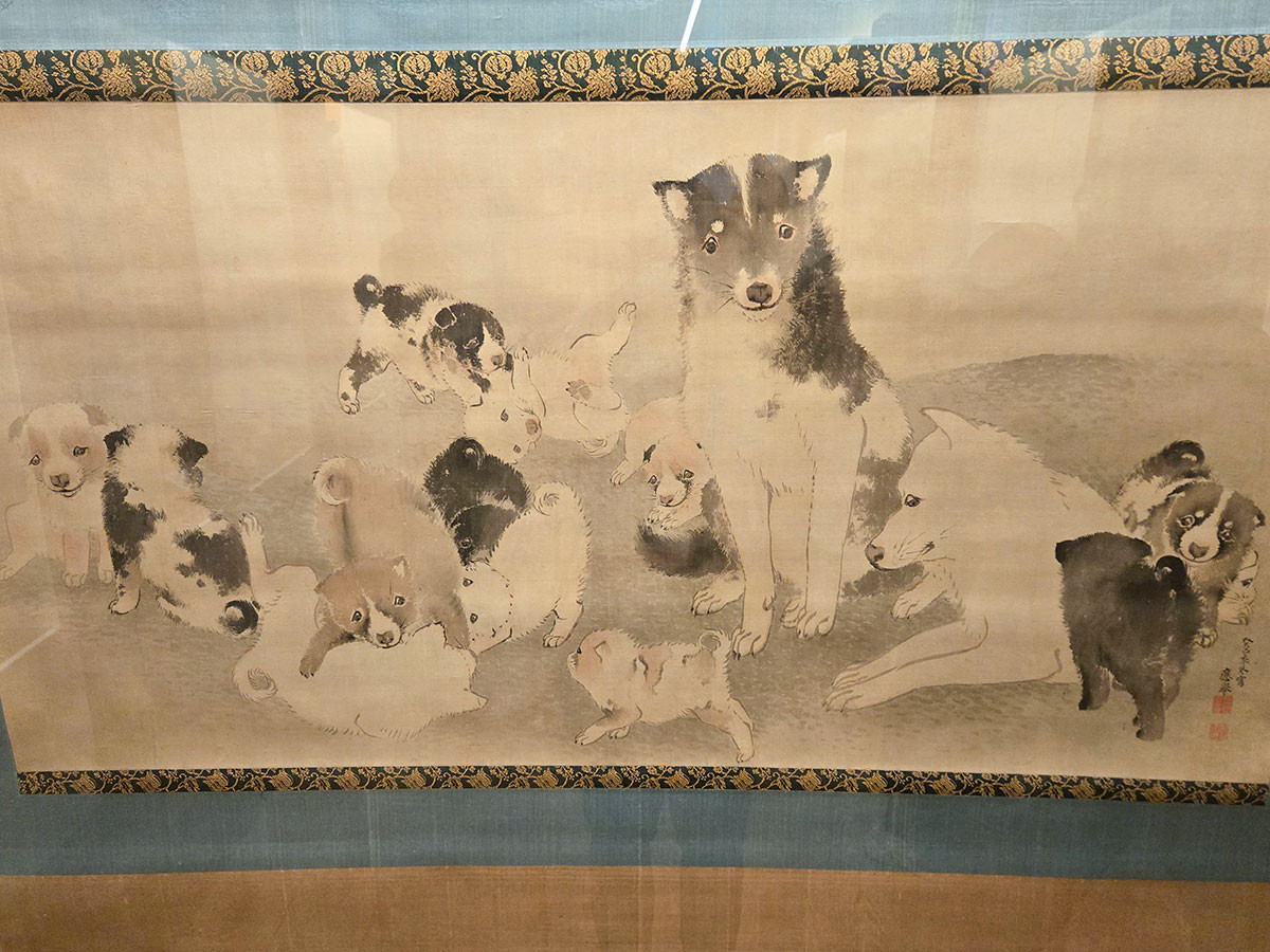 円山応挙 《群犬図》