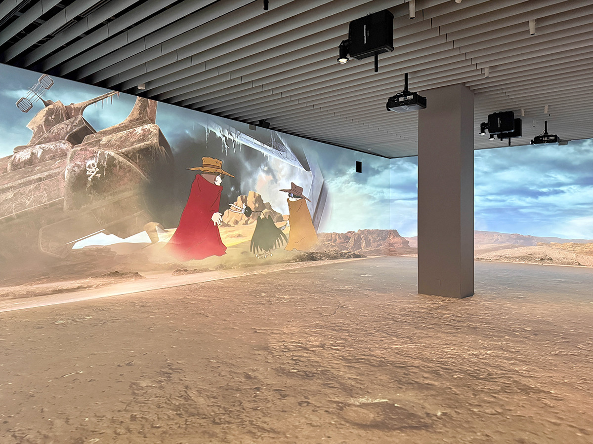 角川武蔵野ミュージアム「銀河鉄道999 THE GALAXY EXPERIENCE あの旅は、まだ続いている。」会場より　第1会場「イマーシブシアター」