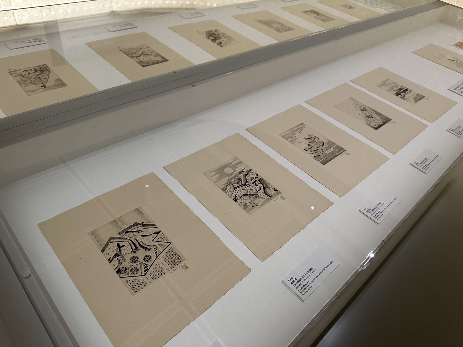 パナソニック汐留美術館「長谷川潔展　―パリに生きた銅版画家の軌跡」会場