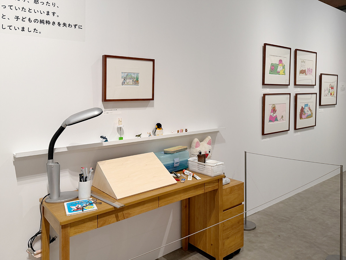 PLAY! MUSEUM「誕生50周年記念 ノンタン ずっとともだち!!!」展会場より　貴重な絵本原画も展示