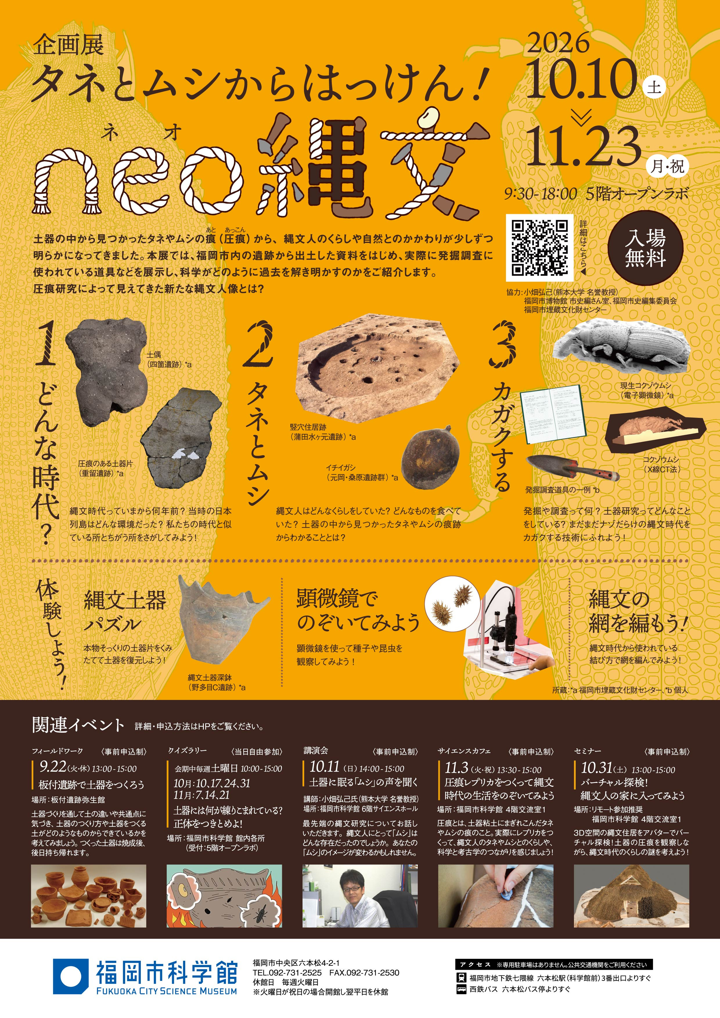 企画展「タネとムシからはっけん！neo縄文」