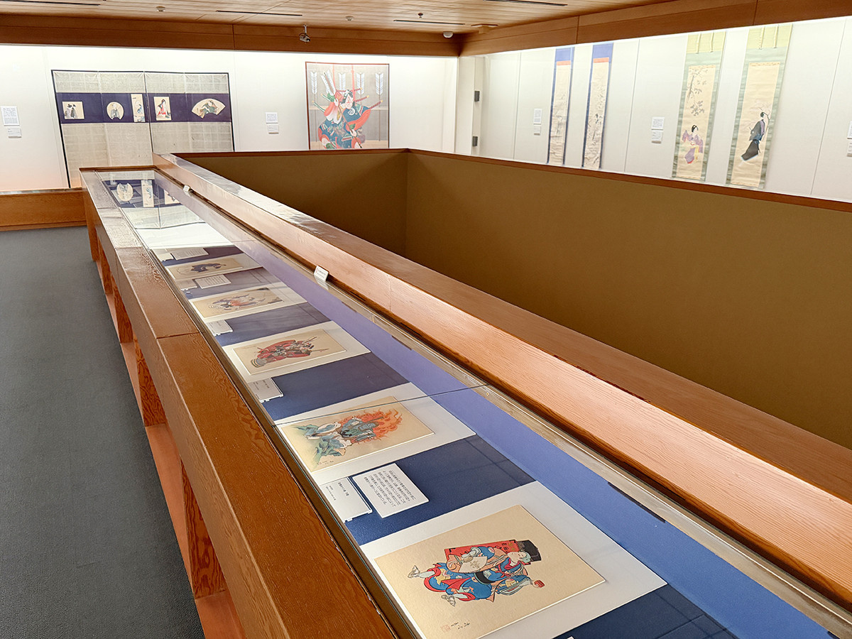 太田記念美術館「没後50年記念 鳥居言人 歌舞伎絵と新版画」会場より 太田記念美術館「没後50年記念 鳥居言人 歌舞伎絵と新版画」会場