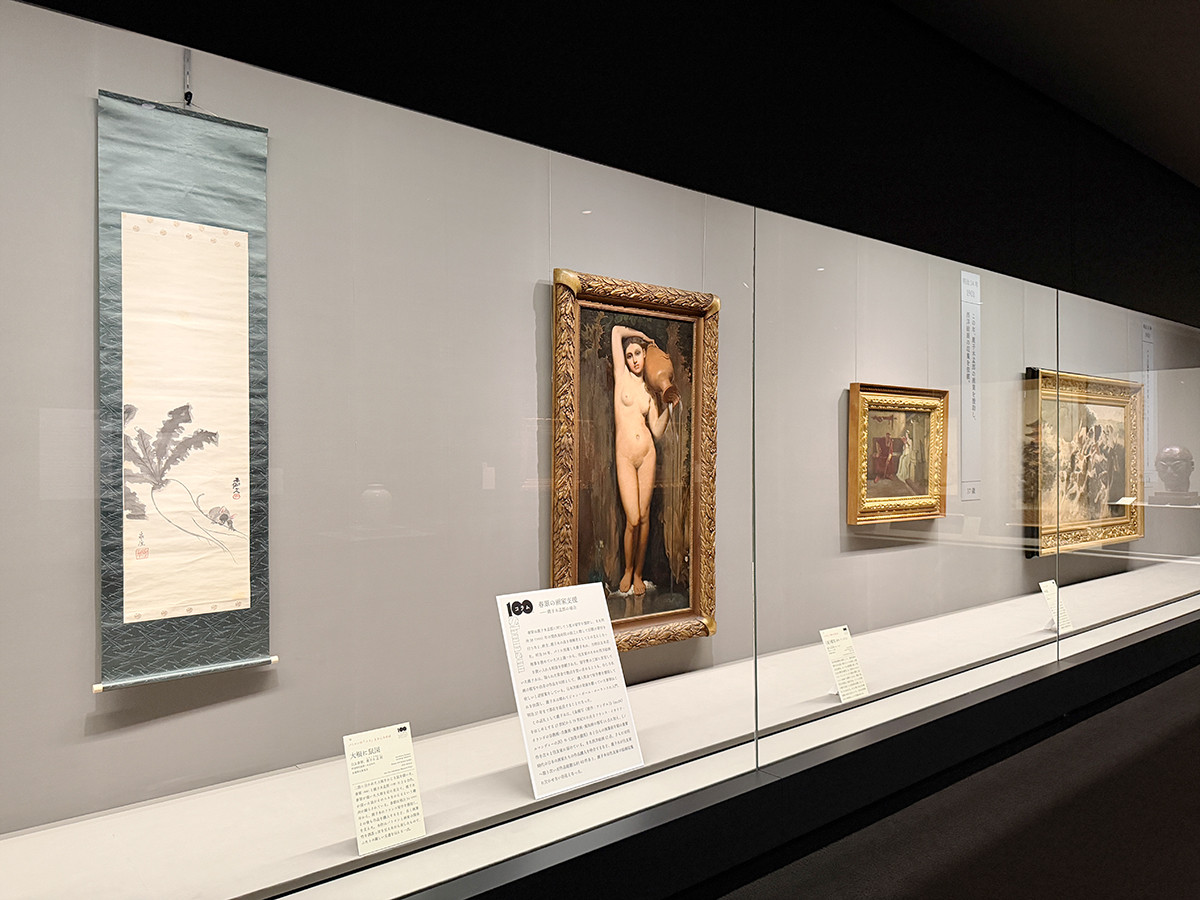 泉屋博古館東京「特別展 没後100年記念 住友春翠―仕合せの住友近代美術コレクション」会場より　第1章「ノブレス・オブリージュの目覚め」