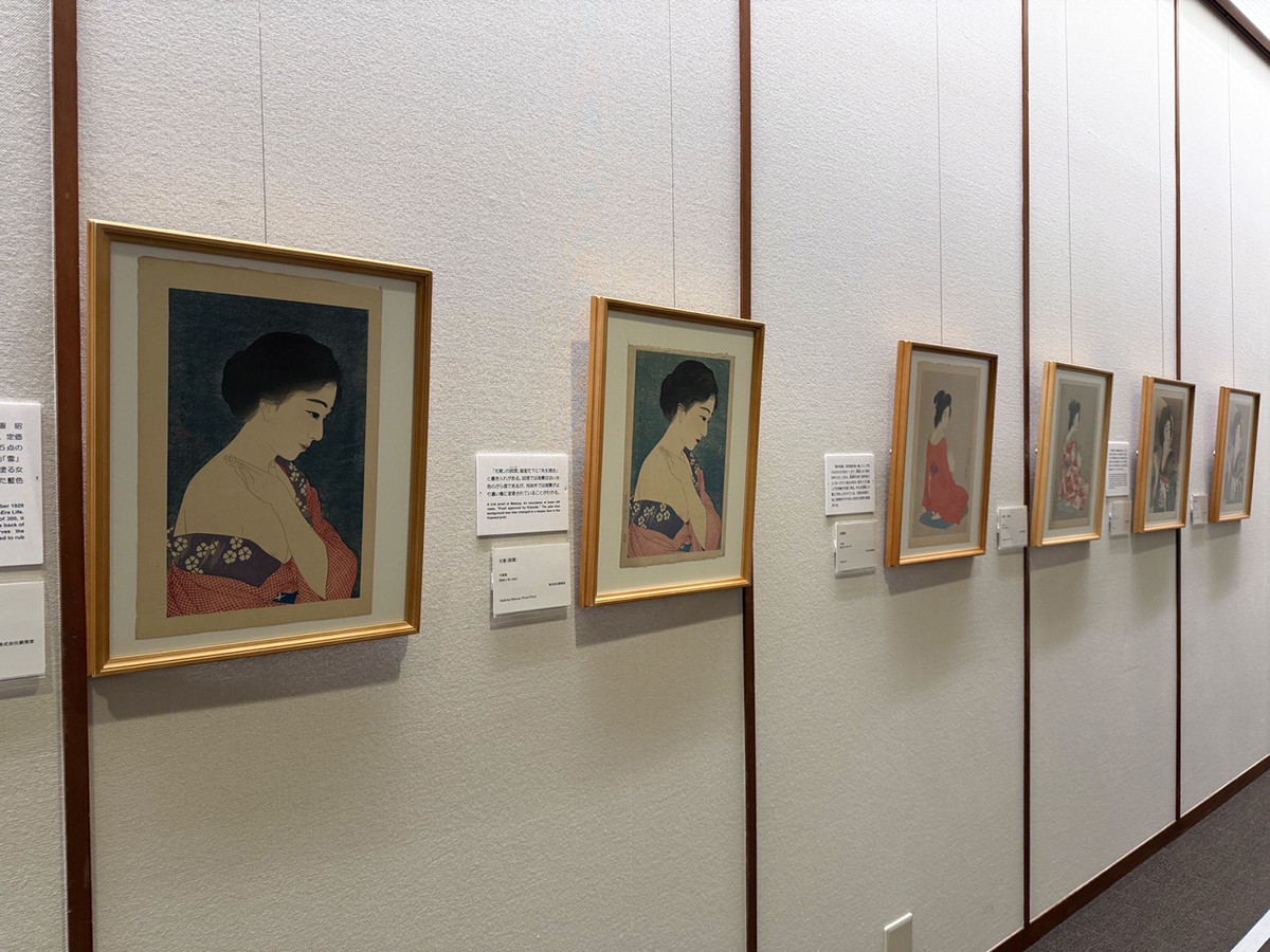 太田記念美術館「没後50年記念　鳥居言人　歌舞伎絵と新版画」会場