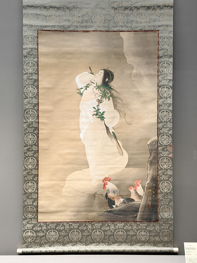 泉屋博古館東京「特別展 没後100年記念 住友春翠―仕合せの住友近代美術コレクション」会場より　原田西湖《乾坤再明図》明治36年　泉屋博古館東京