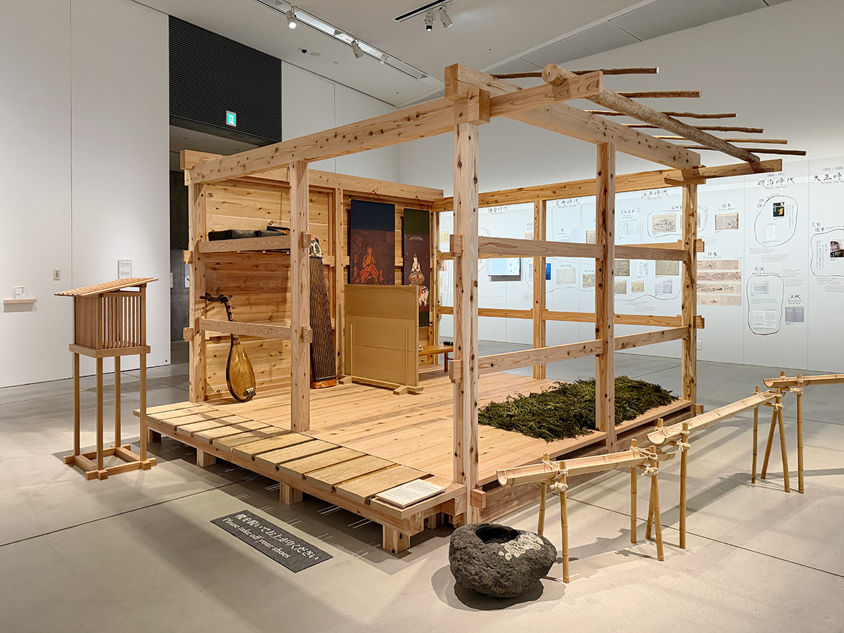 21_21 DESIGN SIGHT「方丈記に学ぶ –生きるを編み直す小さな建築–」会場より 《非実在空間としての方丈の庵》