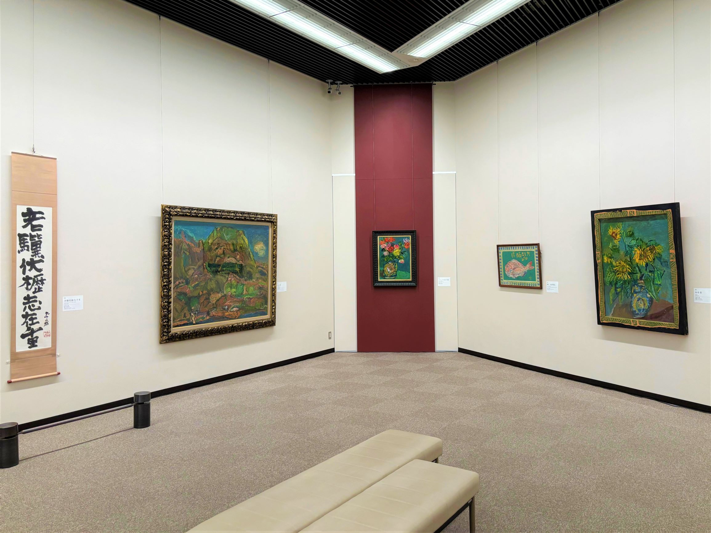 白山市立松任中川一政記念美術館「中川一政 画業77年の旅路 ―処女作から絶筆まで―」会場