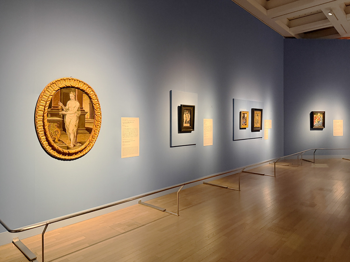 国立新美術館「ルーヴル美術館展　ルネサンス」会場より　第3章「古代へのまなざし」　「ルーヴル美術館展　ルネサンス」国立新美術館、2026年、展示風景