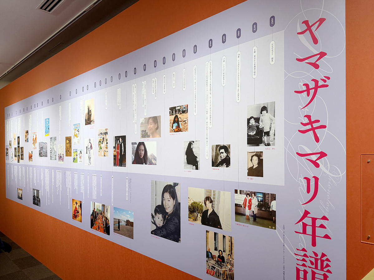 世田谷文学館「ヤマザキマリの世界　今この瞬間を生きる―Carpe Diem―」会場より　第1章「遊牧民・ヤマザキマリの誕生」