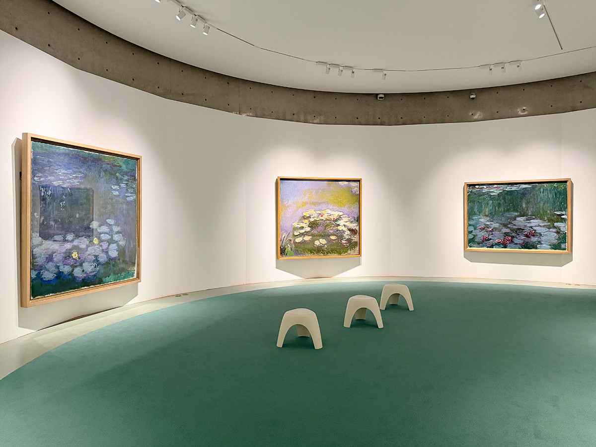 アサヒグループ大山崎山荘美術館「開館30周年記念 没後100年 クロード・モネ展」会場