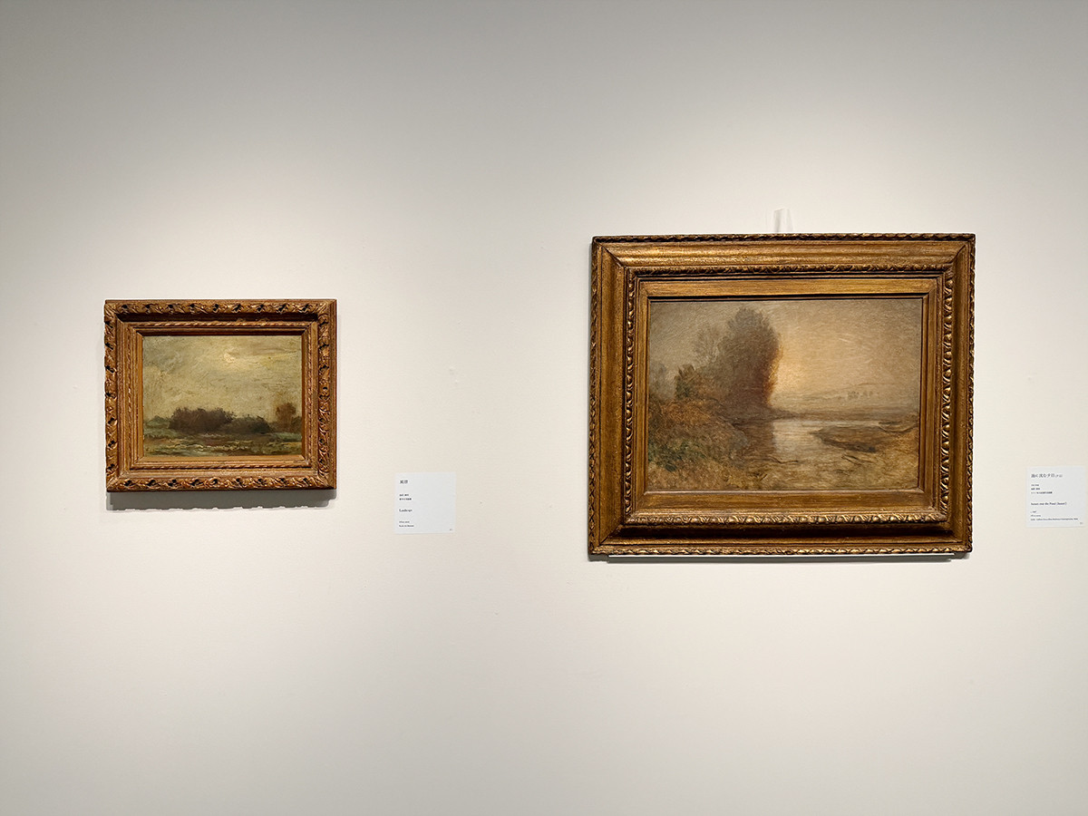 三菱一号館美術館「フォンタネージ――イタリアの光・心の風景」会場より　第5章「一瞬の光を描いて」　1867–1880