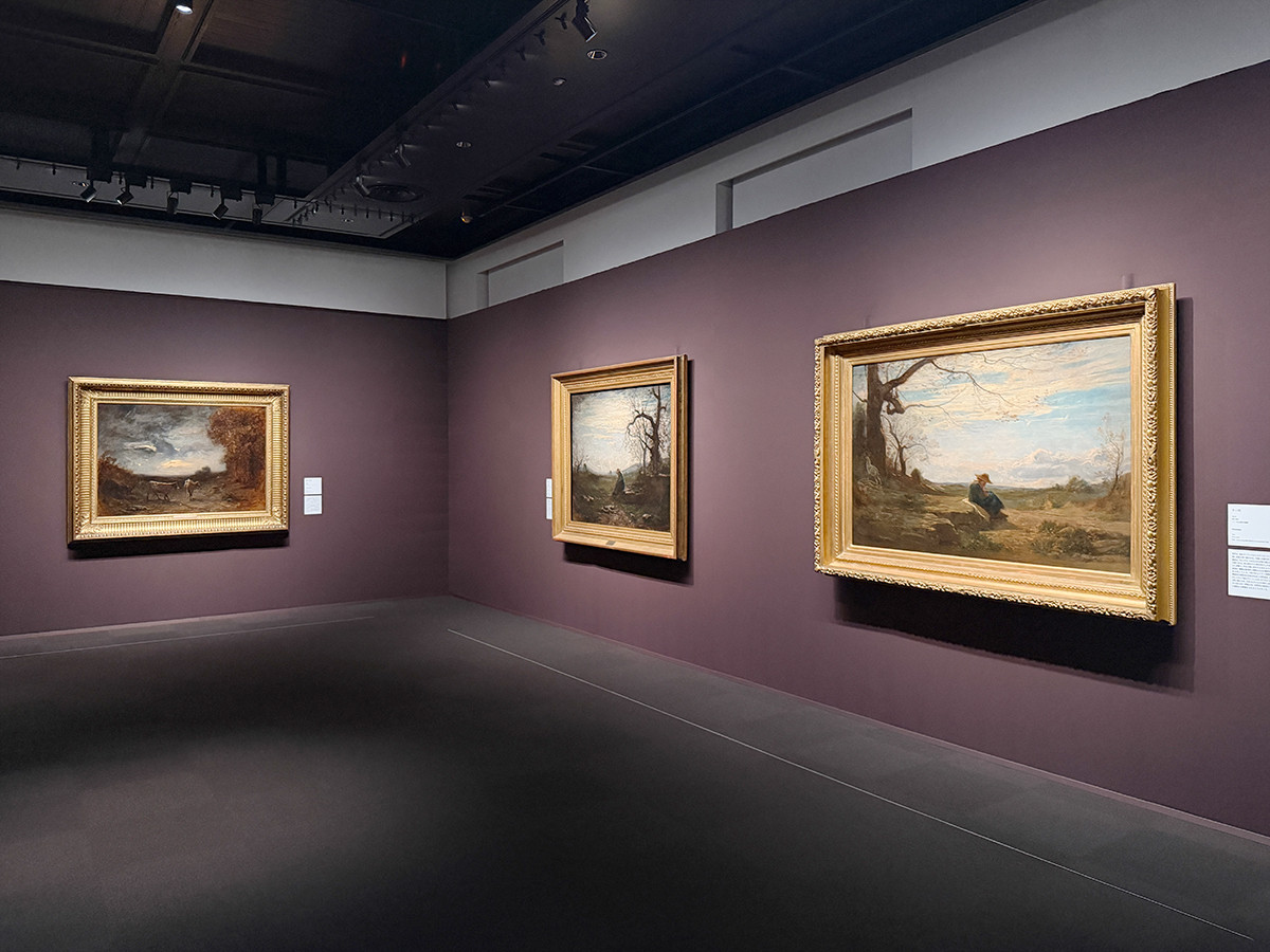 三菱一号館美術館「フォンタネージ――イタリアの光・心の風景」会場より　第2章「心をうつす風景」　1855–1875