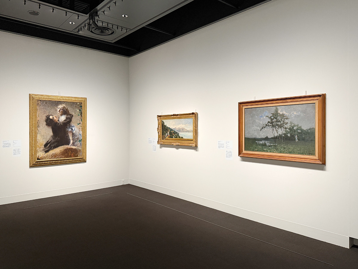 三菱一号館美術館「フォンタネージ――イタリアの光・心の風景」会場より　第8章「フォンタネージの遺産」　1872–1928