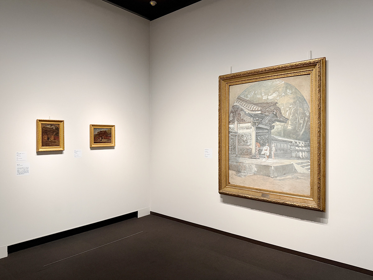 三菱一号館美術館「フォンタネージ――イタリアの光・心の風景」会場より　第6章「日本での制作と教育」　1876–1878