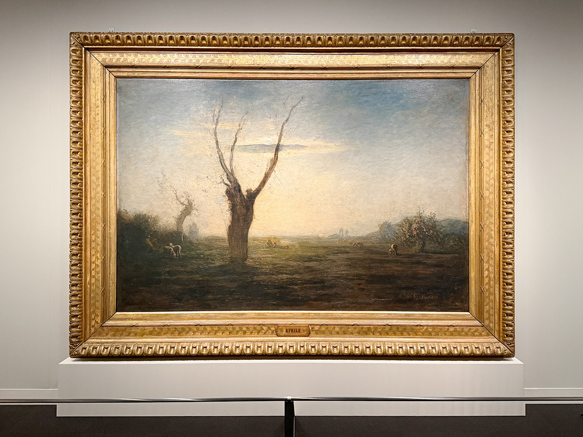 三菱一号館美術館「フォンタネージ――イタリアの光・心の風景」会場より　アントニオ・フォンタネージ《四月》1873年　トリノ市立近現代美術館