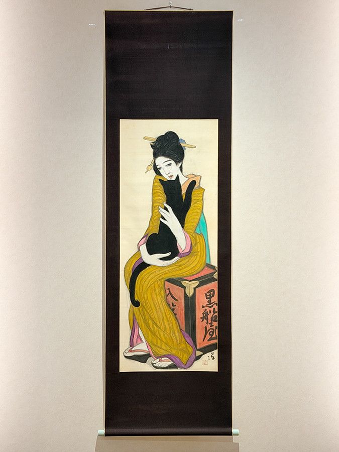東京国立近代美術館「竹久夢二 時代を創る表現者」会場より 竹久夢二《黒船屋》1919年 竹久夢二伊香保記念館