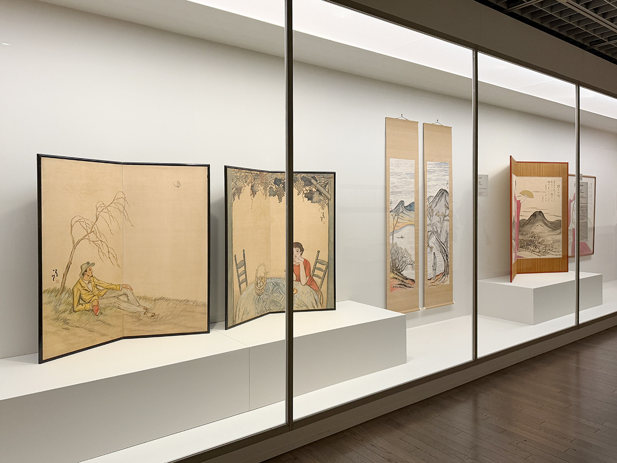 東京国立近代美術館「竹久夢二 時代を創る表現者」会場より 第4章「生活の美の理想郷を求めて」会場