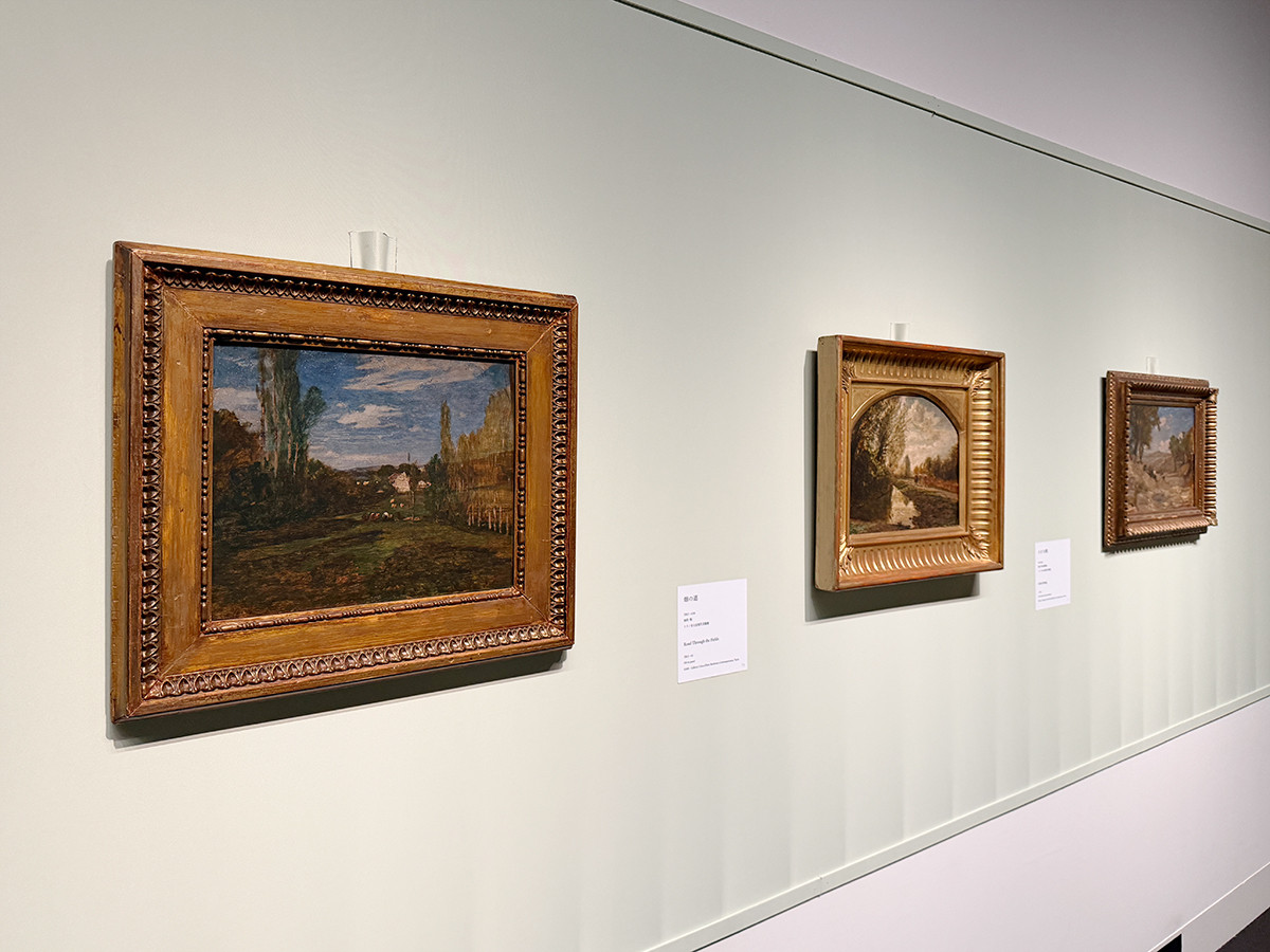 三菱一号館美術館「フォンタネージ――イタリアの光・心の風景」会場より　第4章「日々の仕事と自然」　1860–1875