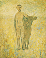 松本忠義　絵画「梟の柿」油彩10号 松本忠義 画家たちと青春 | 見どころ・チケット・口コミ | アイエム