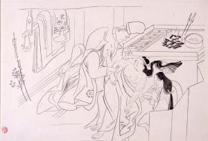 小林古径の素描 古典絵画をうつす～異本病草紙 | 見どころ・チケット