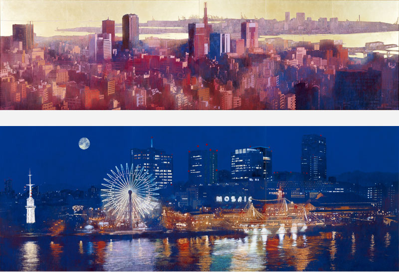 特集展示「受贈記念 輝く街、染まる街 西田眞人が描いた神戸風景