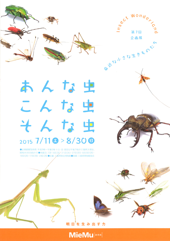 第7回企画展 あんな虫、こんな虫、そんな虫～身近な小さな生きものたち