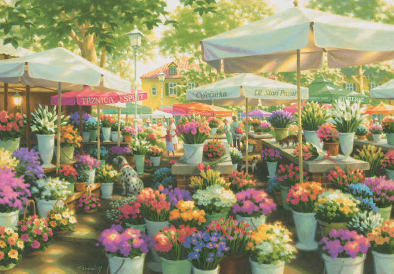 笹倉鉄平　フラワーバスケット 笹倉鉄平 フラワーバスケット｜アートアレックスギャラリー