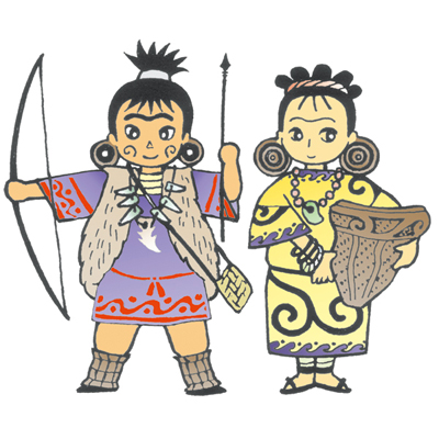 じょうちゃん・もんちゃん（松戸市立博物館） 