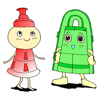 すえちゃん、どうたくん（豊田市郷土資料館） 