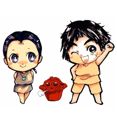 こだいくん、まほちゃん、ドキオ（栃木県立なす風土記の丘資料館　小川館） 