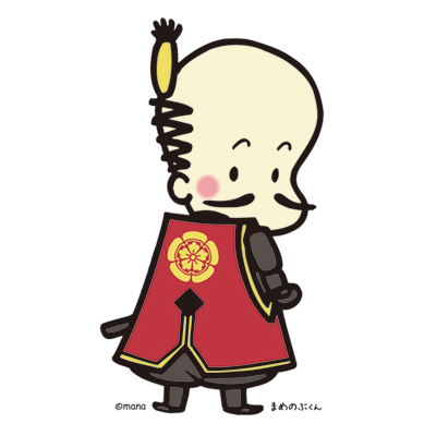 まめのぶくん（滋賀県立安土城考古博物館）