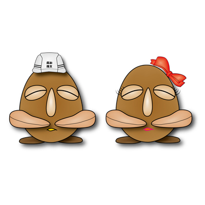 文蔵くん、まいちゃん（高知県埋蔵文化財センター）