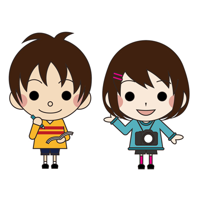 これきくん、まゆちゃん（亀山市歴史博物館）