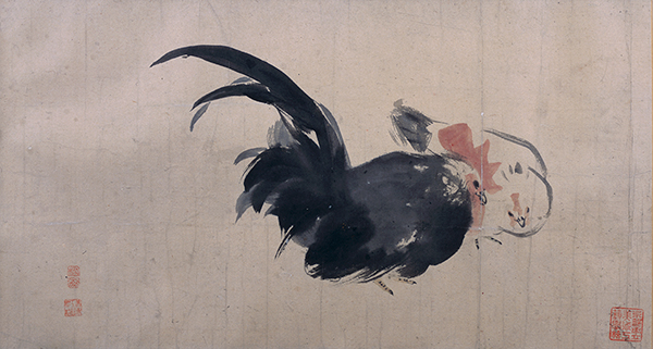 《竹内栖鳳絵手本集》のうち 鶏図