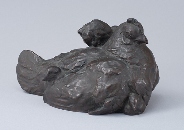 《にわとり（母子）》