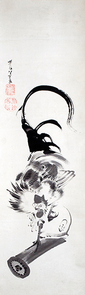 《軒瓦に双鶏図》