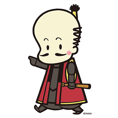 まめのぶくん（安土城考古博物館）