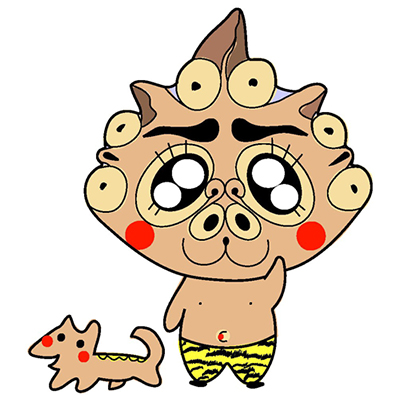 つりてくんと縄文犬（寒川町文化財学習センター）