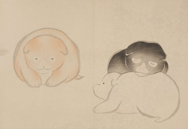《『光琳画譜』より「仔犬」》