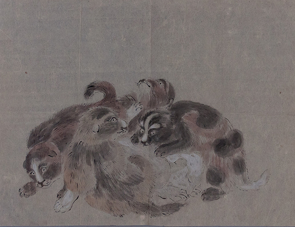 《群犬図》