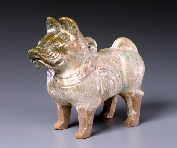 《緑釉犬》