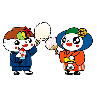 くさどっきー・せんちゃん（夏祭りバージョン）（ふくやま草戸千軒ミュージアム）