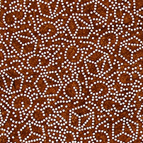 《伊勢型紙　錐彫り　「升鼠」》