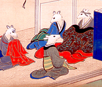 《ねずみ草紙図屏風》