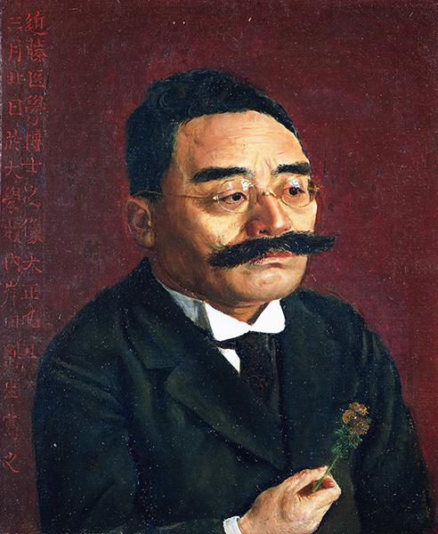 岸田劉生《近藤医学博士之像》、1925年、油彩・キャンバス、神奈川県立近代美術館
