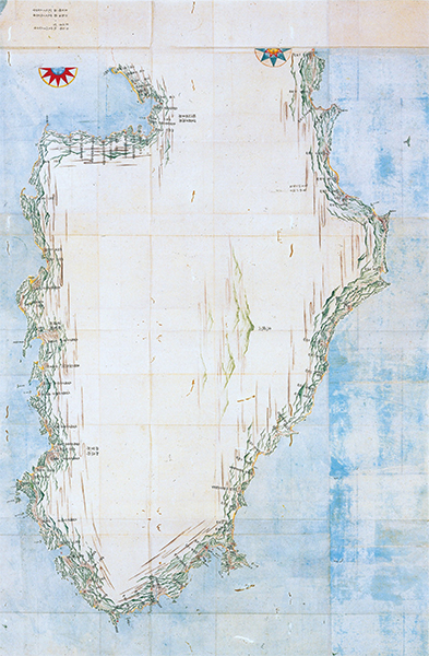 大図 伊豆半島　文化元(1804)年作　千葉県香取市　伊能忠敬記念館所蔵