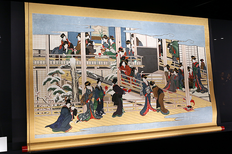 再発見 歌麿「深川の雪」