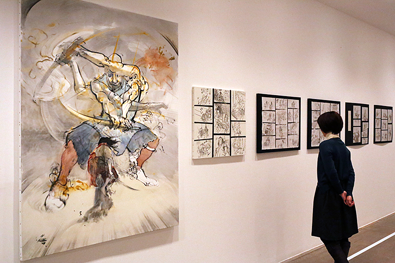 山口晃展　前に下がる 下を仰ぐ